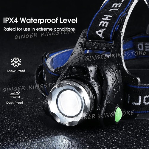 1200000LM Head Torch Headlight CE Camping Headlamp USB Rechargeable Waterproof - Picture 3 of 10