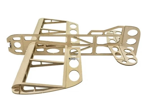 HOBBYCLUB-DW GEEBEE-06 MODEL AIRPLANE, LASER CUT, BALSA WOOD KIT-COMPLETE - Image 2 of 4