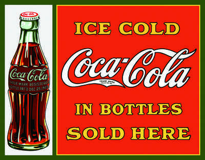 COKE - Sold Here in Bottles Classic Vintage Reproduction #1047 Mancave ...