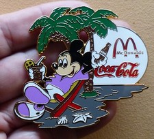 GRAND PINS PIN'S DISNEY MC DONALD'S MACDO COCA COLA PALMIER 6cm x 5cm