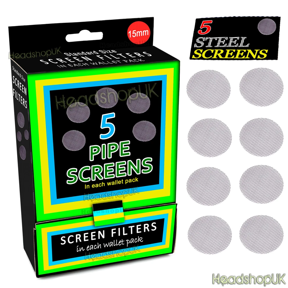 SX4 15mm Metal Pipe Screens Stainless Steel Gauzes For Smoking Pipes Free Postage