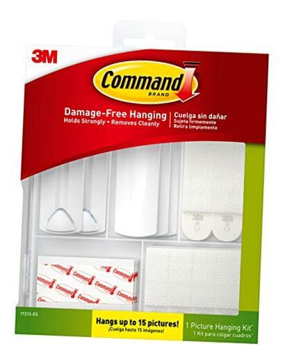 Various Sized Picture Hanging Hooks and Strips to Hang Up Picture Hanging Kit