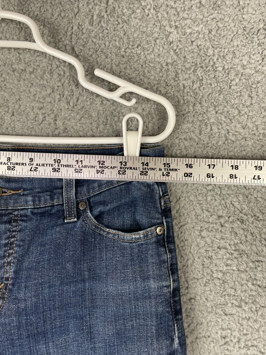 Levis 512 Perfectly Slimming Womens Mid Rise Bootcut Blue Jeans
