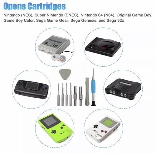 12P for Nintendo Switch N64 NES SNES Wii Triwing Screwdriver Repair Tool Kit PS5 - Picture 8 of 13