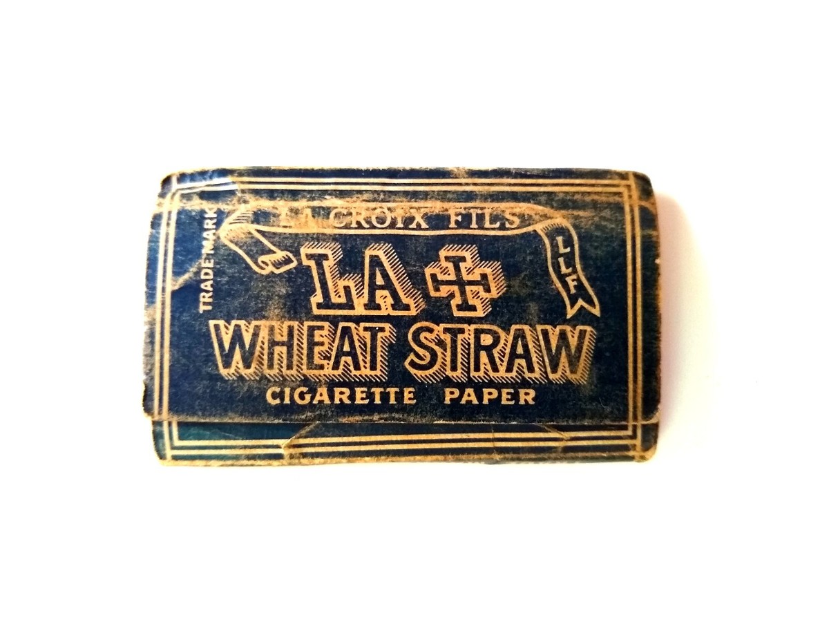 Used Vintage Full Pack of LA Croix Fils LA Wheat Straw Cigarette Paper #60 