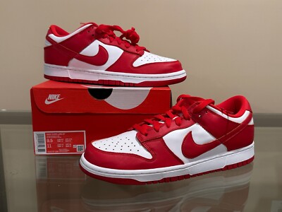 Nike Dunk Low SP St John's White University Red CU1727-100 | Size 9.5 M / 11 W