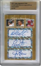 MATT WIETERS * EVAN LONGORIA * JAY BRUCE * Autograph Rookie Auto BGS #/10