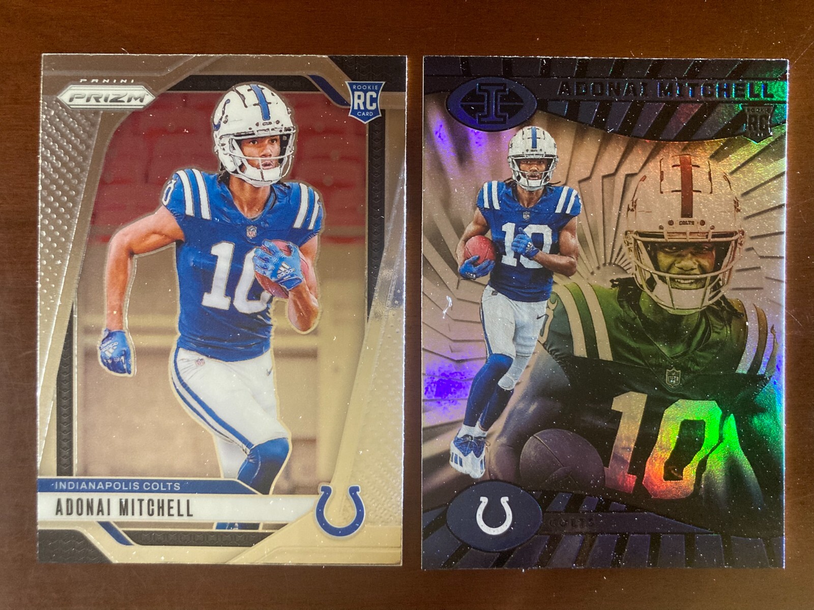 2024 Panini Prizm Adonai Mitchell RC Silver Rookie #303 Colts + Illusions #36