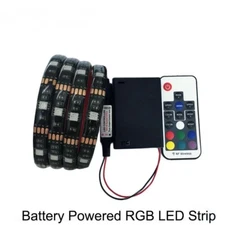 Battery powered LED Strip 5050 RGB 1M LED Flexible Strip Tape String Light DC5V