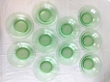 Pyrex Festiva Spring Green Swirl Cereal/Soup/Salad Bowl 7.5" Lot of 10 #20686