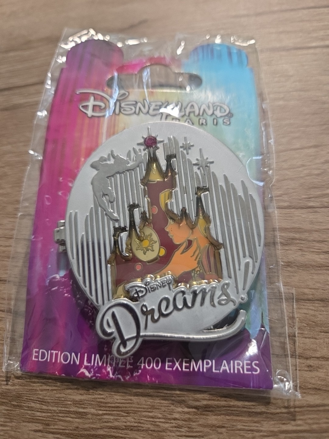 Disneyland Paris Tangled Rapunzel Disney Dreams Mini Jumbo Pin LE 600