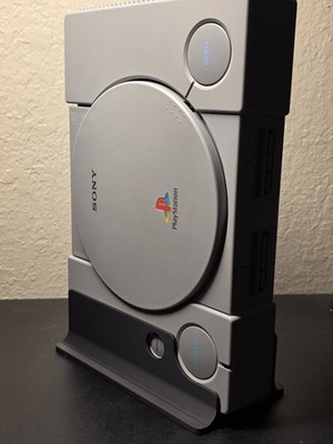 Sony PlayStation PS1 Vertical Display Stand   Console Display Holder Space Saver