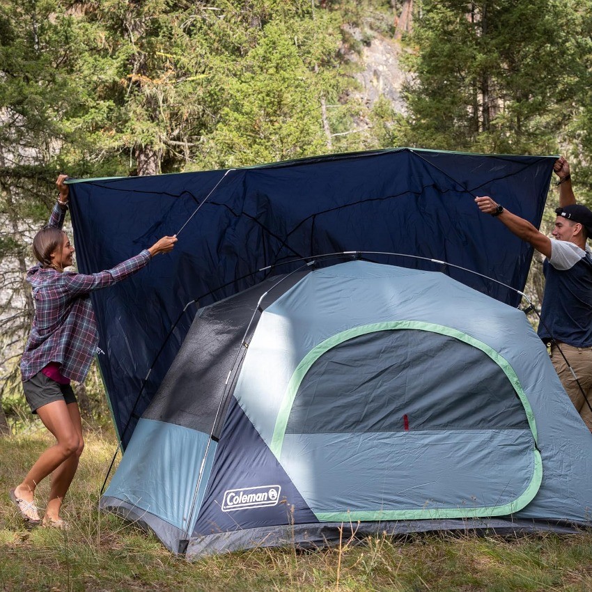 Coleman Skydome Tent with 5 Minute Setup, 4 Person Weatherproof