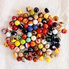Bulk Lot Vintage Glass Marbles Mixed Sizes Cats Eye Swirls Milk Glass Estate Lot