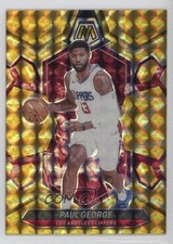 2023-24 Panini Mosaic Reactive Yellow Mosaic Prizm Paul George #50 0i1b