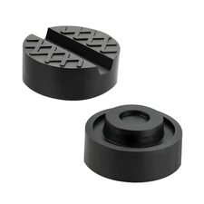 2 PCS Jack Pads, Trolley Floor Jack Disk Rubber Pad Extension for Pinch Weld 