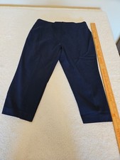 Style Co - Women's Sz PL Capri Navy Blue Pull On Stretch