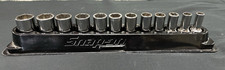 Snap On 38 Drive 12pc Metric Semi Deep 6pt Socket Set 8mm-19mm Pakty241 Snap On 38 Drive 12pc Metric Semi Deep 6pt Socket Set 8mm-19mm Pakty241