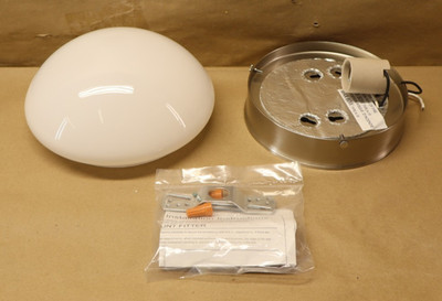 Progress Lighting P3408-09 1-Light Close-To-Ceiling Fixture, Brushed Nickel