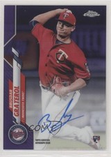 2020 Topps Chrome Rookie Purple Refractor 29/250 Brusdar Graterol Auto RC 8k4