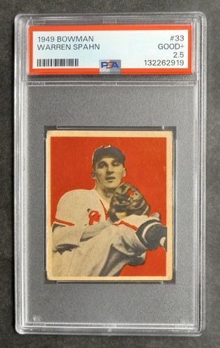 1949 Warren Spahn [Overprint Back] #33