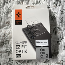 Spigen GLAS.tR EZ Fit Optik Pro Lens Protector Black for Galaxy S24 Ultra 2pk