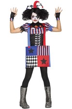 Jumpin' Jack Clown Jester Child Costume