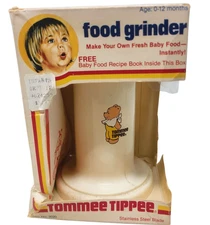 Tommee Tippee Vintage Baby Food Grinder Manual Operation 1979 *Read