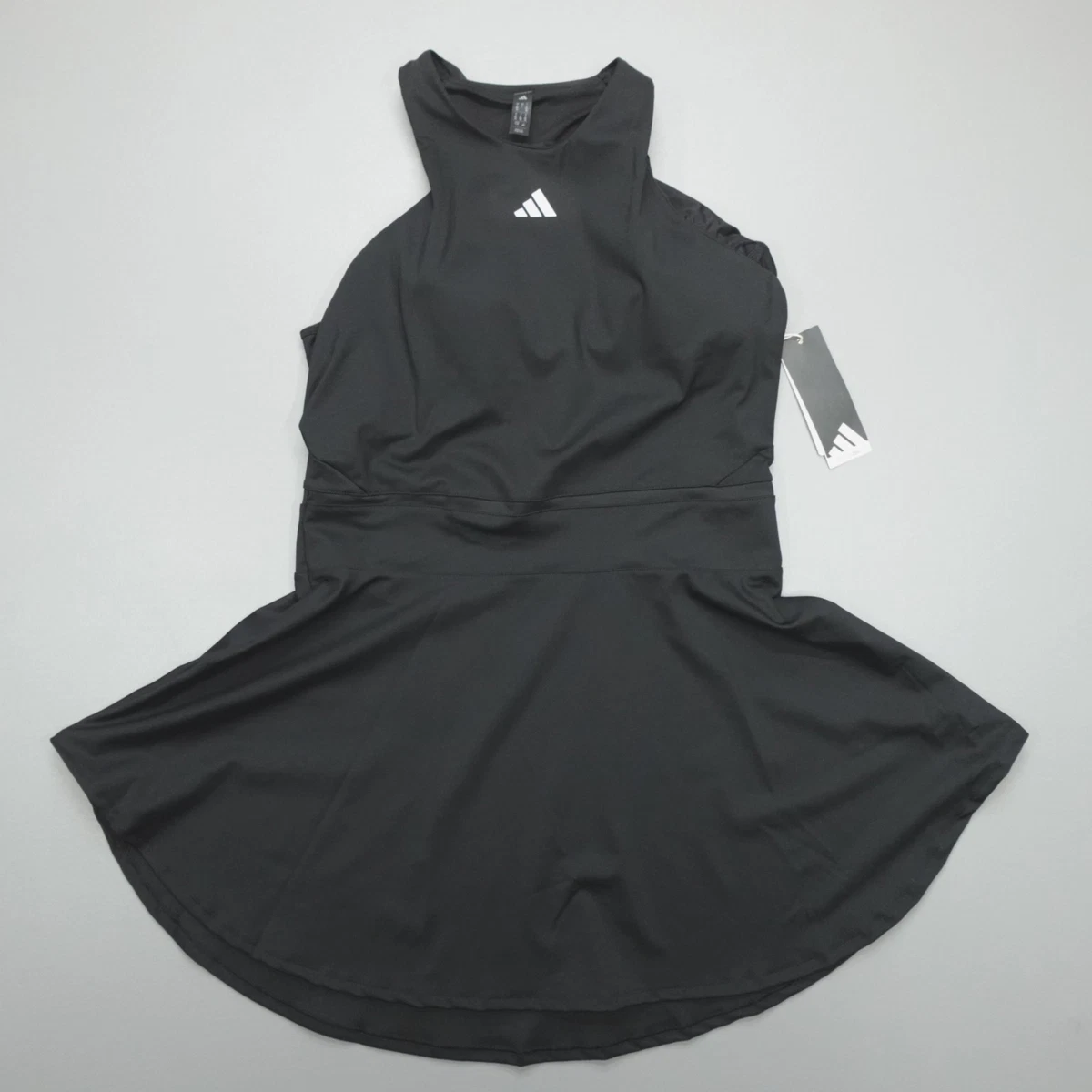 white sequin dress with black bow adidas Women's Tennis Y-Dress (Sonic Aqua) main image 0