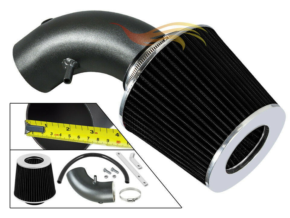 XYZ GREY Sport Air Intake Kit +Filter For 97-00 Avenger Sebring & 11-13 200 2.4L