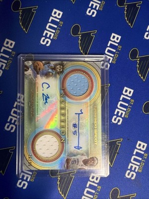 2022/23 Bowman U Inception Dual Auto Dual Relic Armando Back, Caleb Love /99