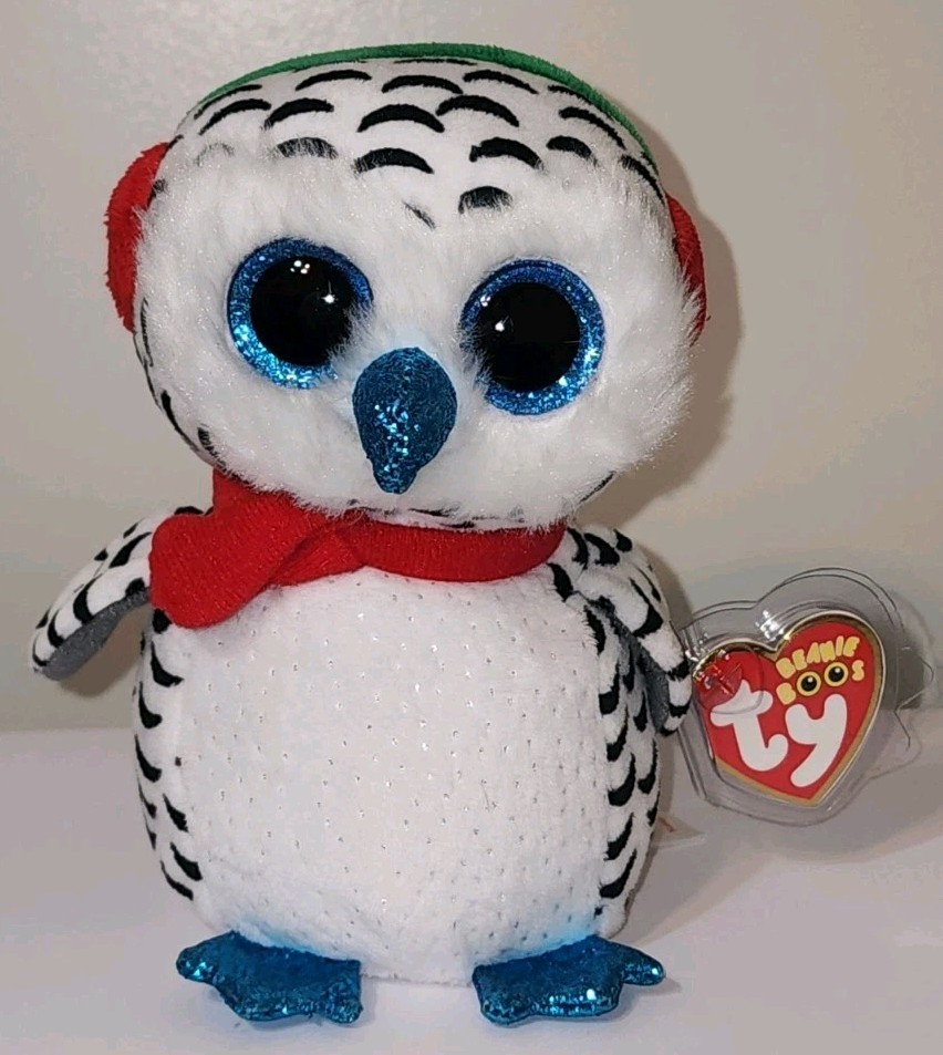 Ty Beanie Boos - NESTER the Owl (6 Inch) MWMTs Stuffed Animal Toy