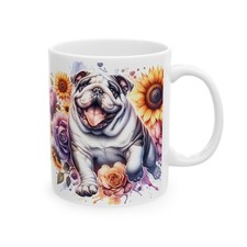 Bulldog Dog Coffee Mug Cute Bulldog Dog Lover Gift 11oz