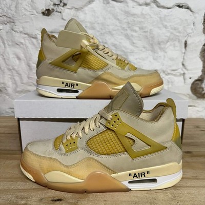 Air Jordan 4  Off-White Sail Women's Size 10.5 Pre-owned Sneakers CV9388-100