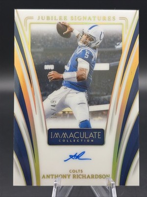 Anthony Richardson 2024 Panini Immaculate Jubilee Signatures Auto /49 #JS-ARN