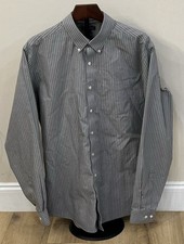 EDDIE BAUER Men's Shirt Button Down Size TL Long Sleeve Wrinkle Resistant Gray