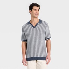 Men's Short Sleeve Polo Collar Pullover Sweater - Goodfellow  Co