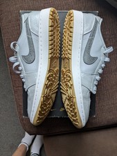 Nike Air Jordan 1 Low Golf Wolf Grey/ Iron Grey - White DD9315 006 UK Size 7.5