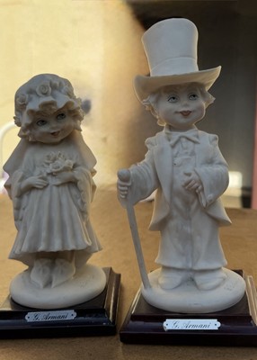 Vintage 1986 Giuseppe Armani Porzellan Brautpaar signiert Figur