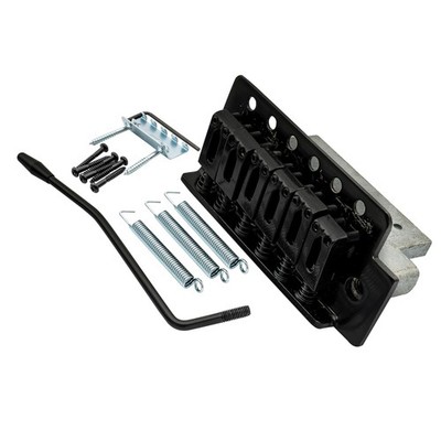 Musiclily Schwarz Tremolo Brücke System für Strat Squier Stil E-Gitarre Neu