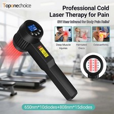 Cold Laser Therapy LLLT 8W High Power for Joint Back Knee Pain Relief 650 808nm