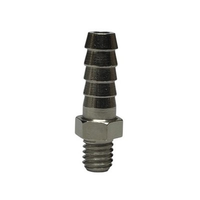 M6X1.0 Male Thread To 6mm 1/4  Hose Barb Stainless Steel Fitting Adapter