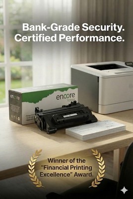 Encore MICR Toner for HP 90A (CE390A) to HP Enterprise 600 602 M4555 for Check