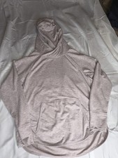 Yogalicious Pinkish Pullover Hoodie Hooded Pockets Poly/Rayon/Spandex Raglan L