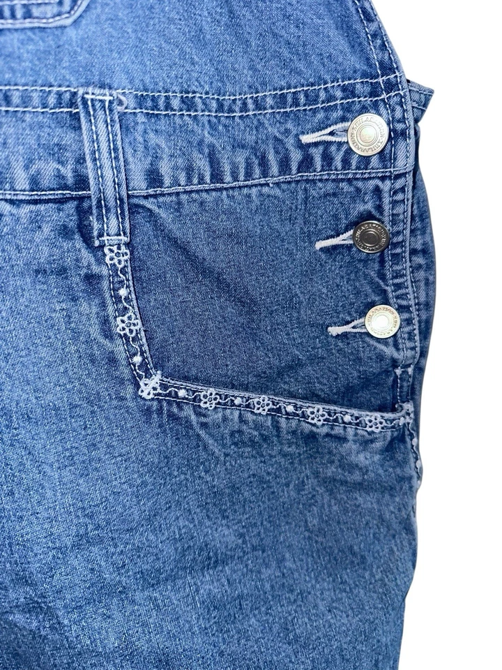 Mono corto de mezclilla para mujer Y2K Xhilaration de colección más bordado de 24 W  Foto 2 de 4