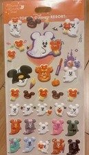 Disney Halloween Mickey Ghost Sticker Set, Unused, 14 