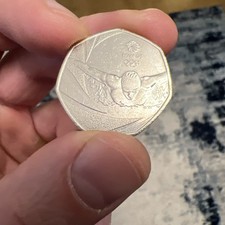 2016 Team GB Olympic Swimming 50p Fifty Pence Piece Coin Circulated