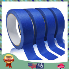 4 Rolls Premium Painters Tape, Blue Tape, Masking Tape, Paint Tape for Multi-Pur