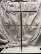 Gold Metal Freestanding Multi-Bar Jewelry Hol...