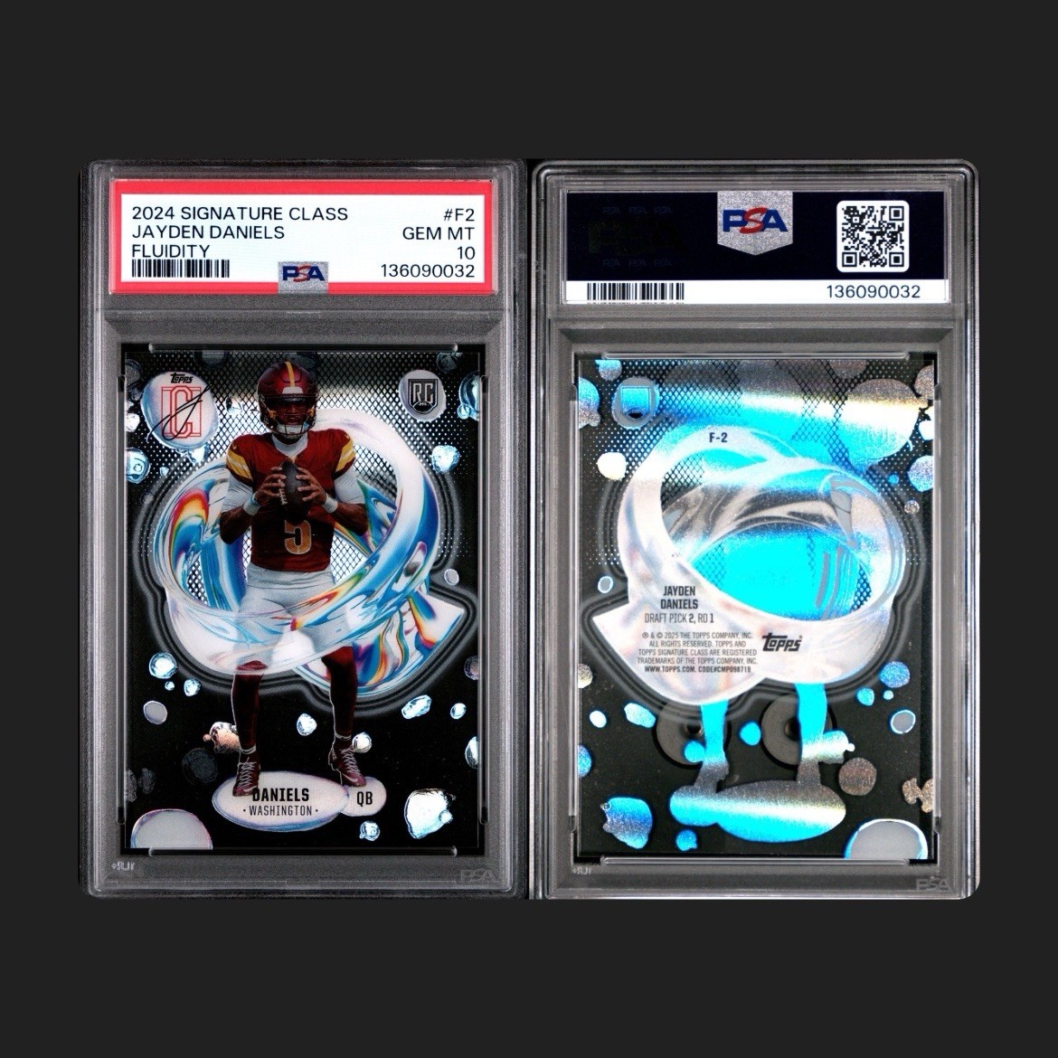 2024 Topps Signature Class - Fluidity Jayden Daniels #F2 PSA 10